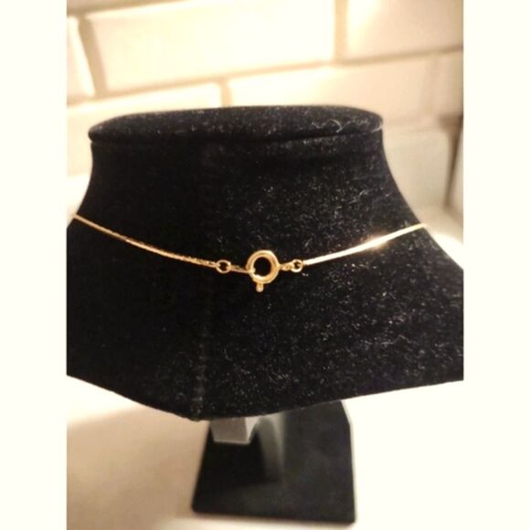 VINTAGE GOLD LEAF NECKLACE - Picture 3 of 4